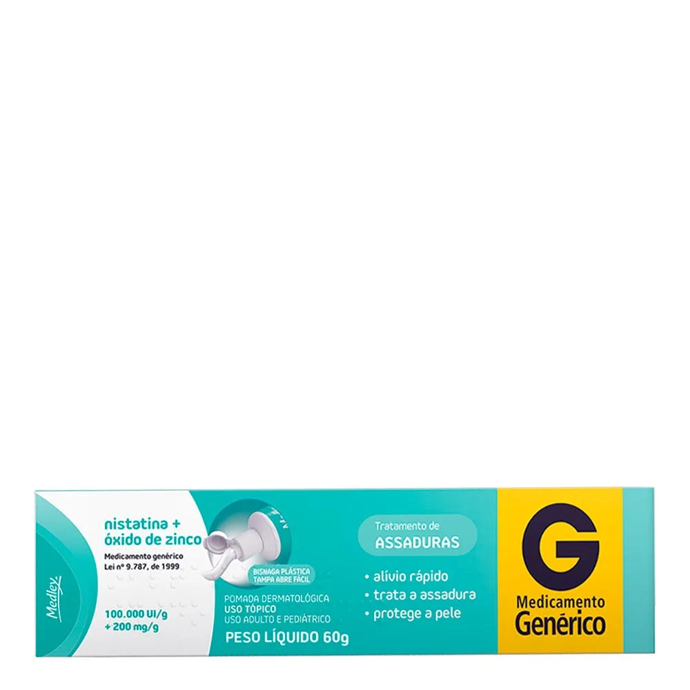 Pomada para Assadura Nistatina + Oxido Zinco Genérico