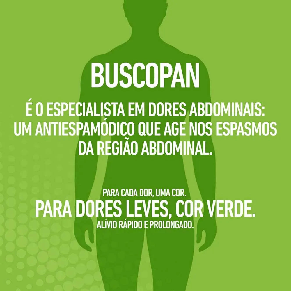 Buscopan Brometo de N Butil Escopolamina 10mg 20 drágeas